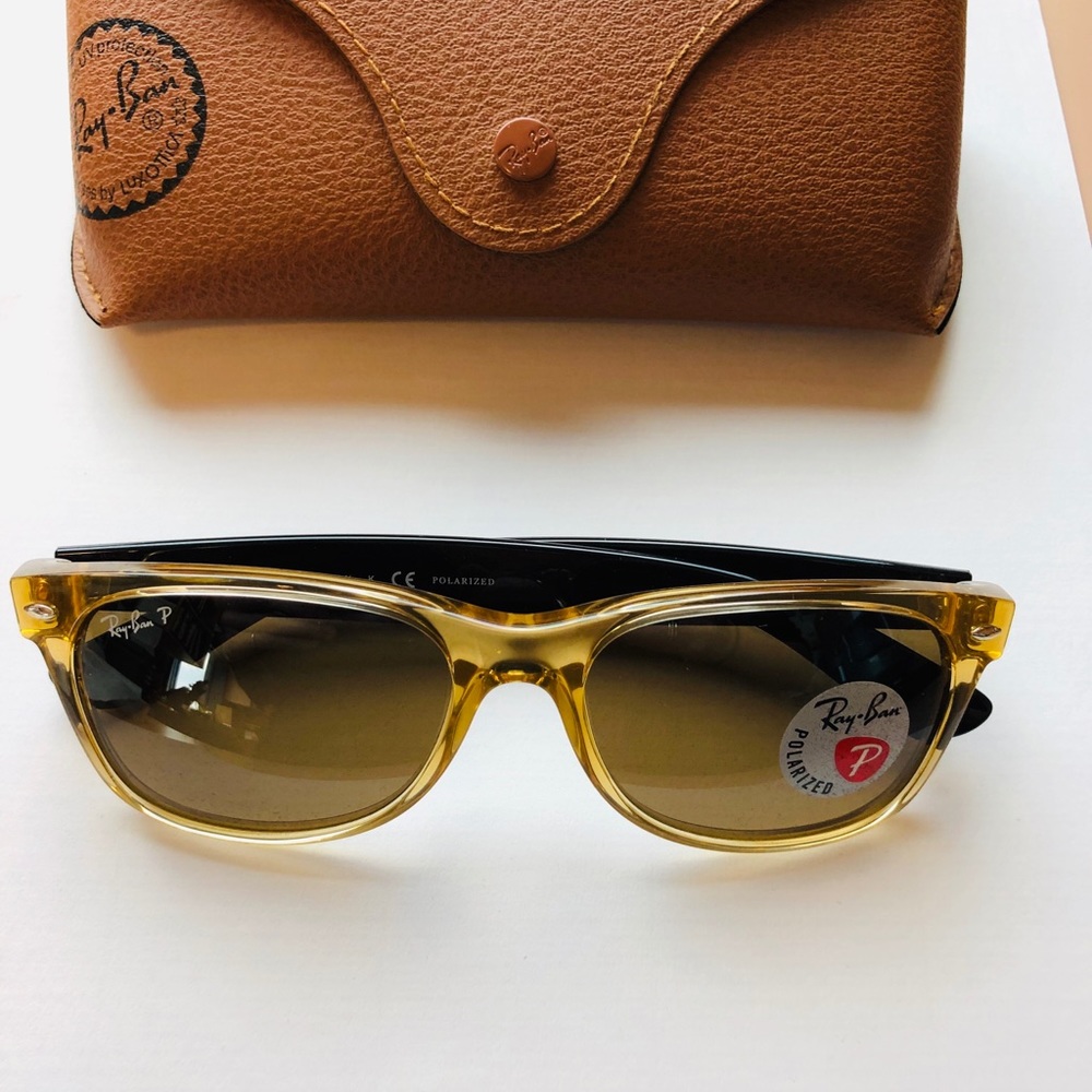 AUTHENTIC RAYBAN POLAR RB2132 New WAYFARER~HONEY